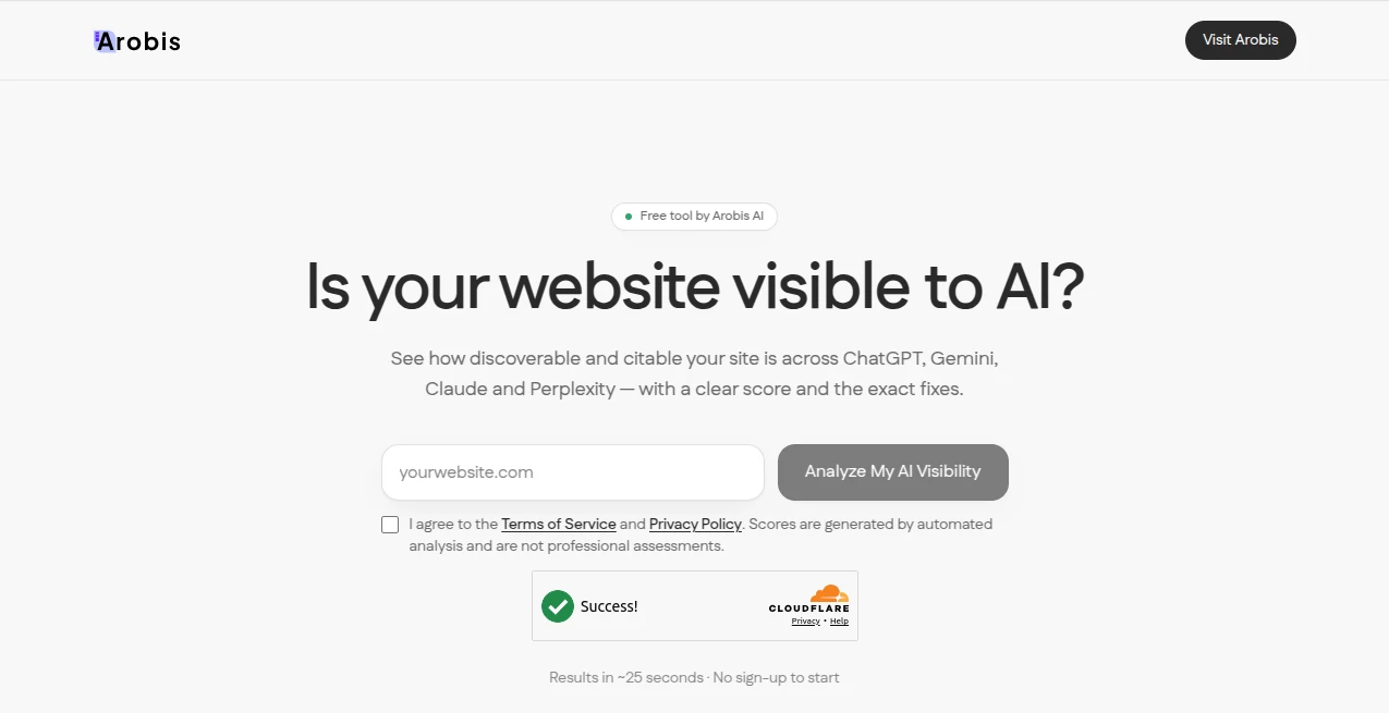 Screenshot of Arobis AI Tools – An AI tool in the ,AI Developer Tools ,AI Productivity Tools ,Code & IT  category, showcasing its interface and key features.