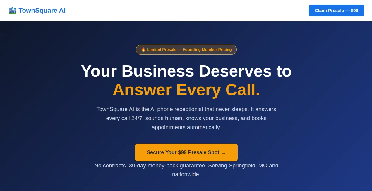 Screenshot of TownSquare AI – An AI tool in the ,AI Blog Writer ,AI Content Generator ,AI SEO Assistant ,AI Copywriting  category, showcasing its interface and key features.