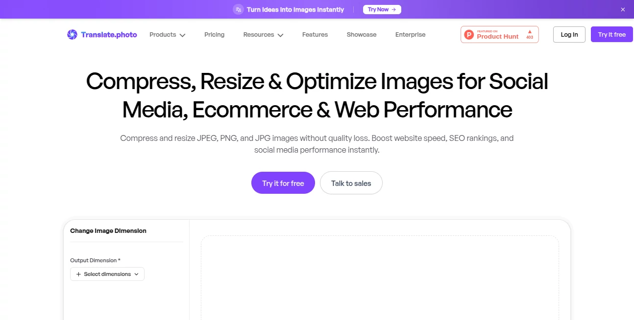 Screenshot of image adaptor – An AI tool in the ,Photo & Image Editor ,AI Design Generator ,AI Image to Image  category, showcasing its interface and key features.