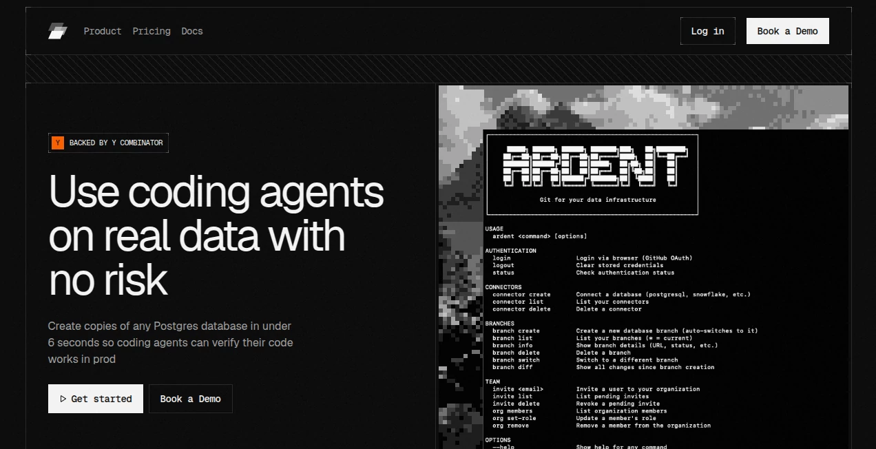 Screenshot of Ardent – An AI tool in the ,AI Data Mining ,AI Testing & QA ,AI Developer Tools ,AI DevOps Assistant  category, showcasing its interface and key features.