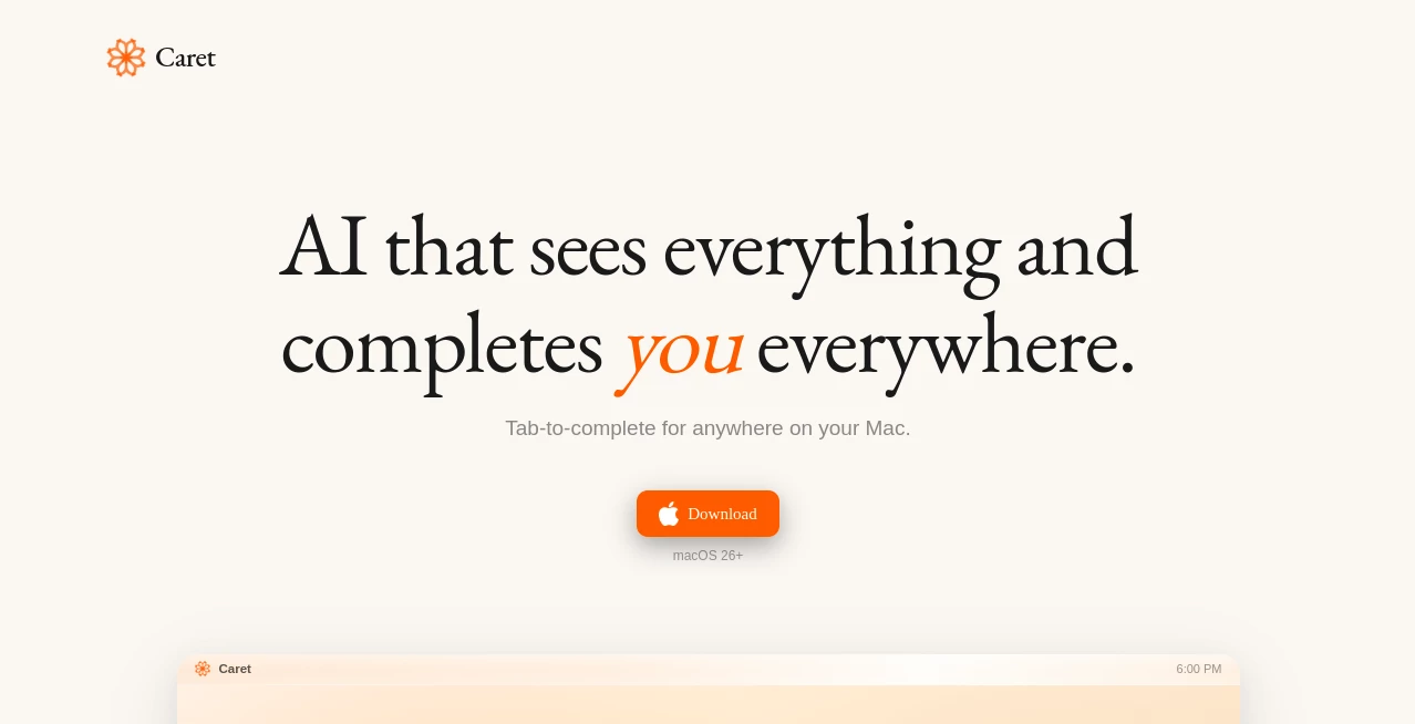 Screenshot of Caret – An AI tool in the ,AI SEO Assistant ,AI Content Generator ,AI Copywriting ,AI Writing Assistants  category, showcasing its interface and key features.