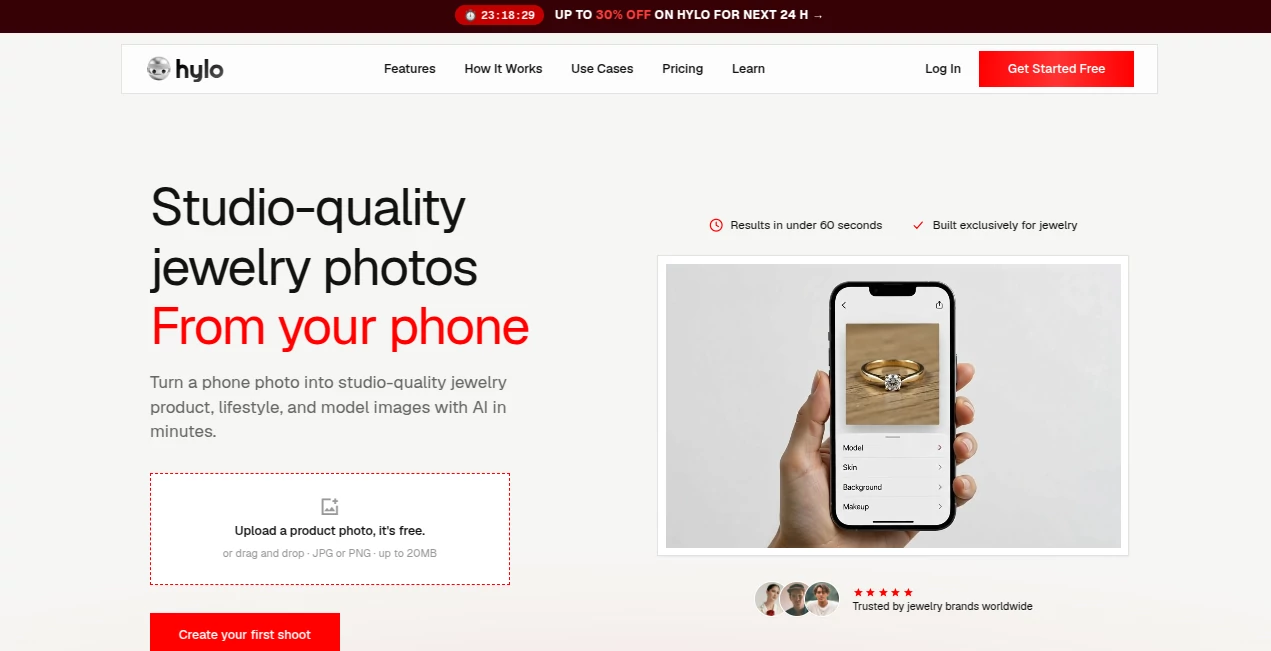 Screenshot of Hylo – An AI tool in the ,AI Photo & Image Generator ,Photo & Image Editor ,AI Video Generator ,AI Photography  category, showcasing its interface and key features.