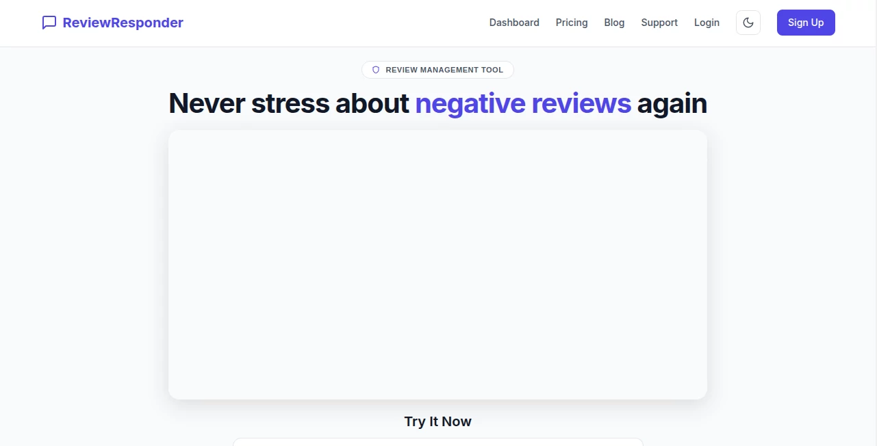 Screenshot of ReviewResponder – An AI tool in the ,AI Reply Assistant ,AI Marketing Plan Generator ,AI Customer Service Assistant ,AI Response Generator  category, showcasing its interface and key features.