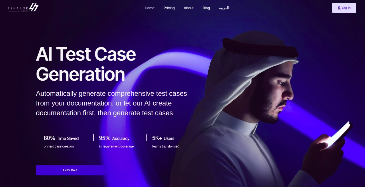 Screenshot of TSHABOK AI – An AI tool in the ,AI Code Assistant ,AI Testing & QA ,AI Developer Tools ,AI Workflow Management  category, showcasing its interface and key features.
