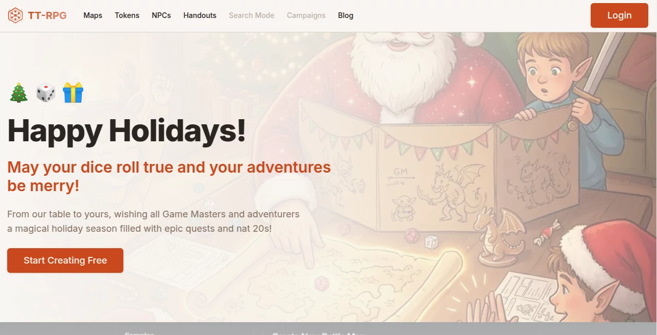 Screenshot of TT RPG – An AI tool in the ,AI Creative Writing ,AI Fun Tools ,AI Story Writing ,AI Game  category, showcasing its interface and key features.