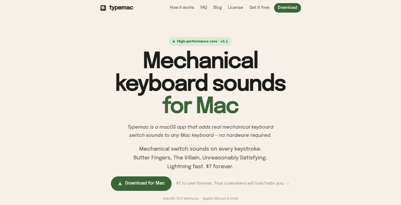 Screenshot of Typemac – An AI tool in the ,AI Workflow Management ,AI Productivity Tools ,AI Developer Tools ,AI Writing Assistants  category, showcasing its interface and key features.