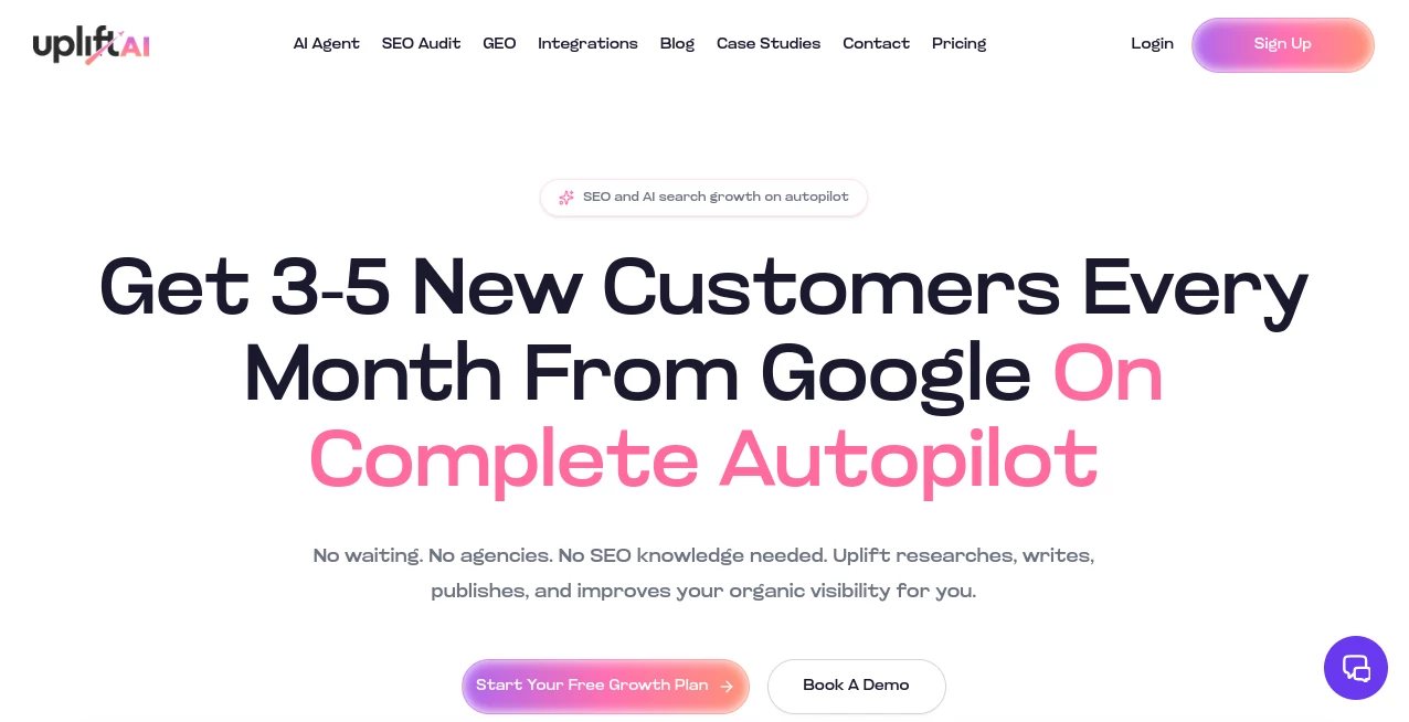 Screenshot of Uplift AI – An AI tool in the ,AI Content Generator ,AI Research Tool ,AI SEO Assistant ,AI Marketing Plan Generator  category, showcasing its interface and key features.
