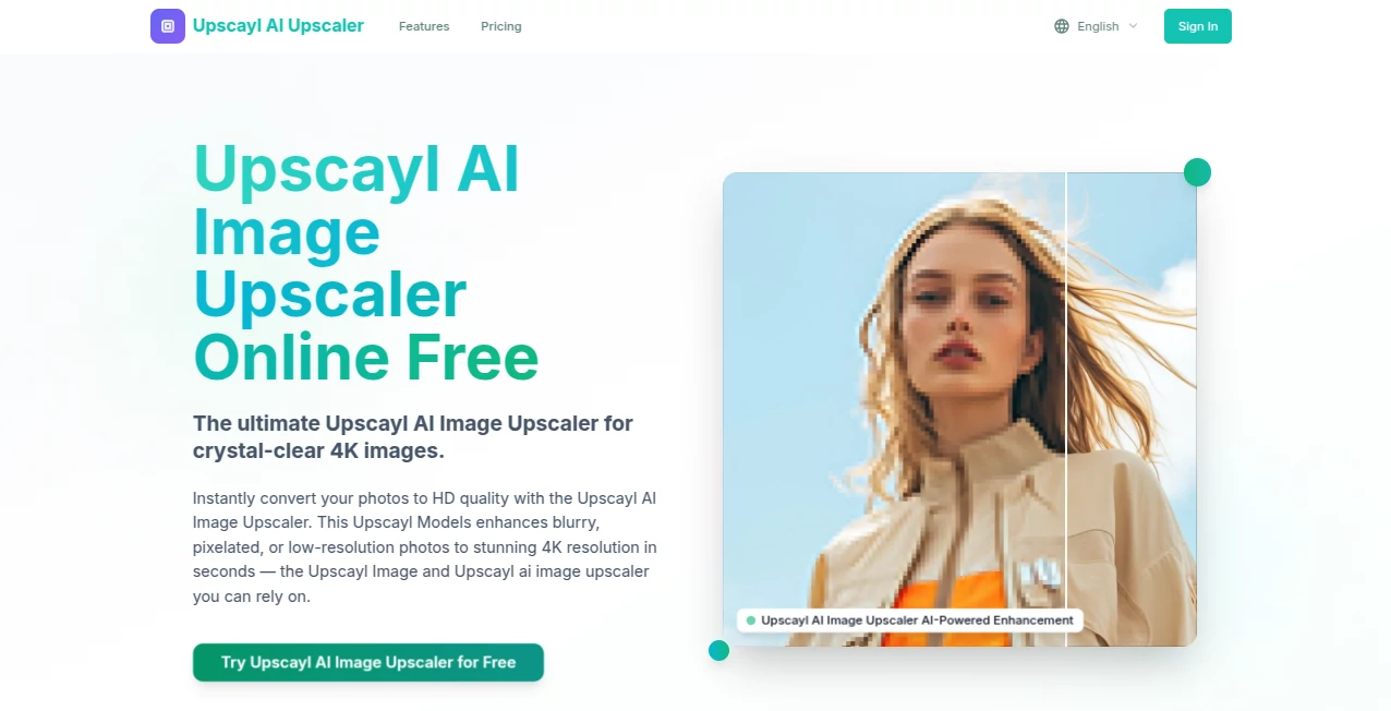Screenshot of upscayl – An AI tool in the ,AI Photo & Image Generator ,Photo & Image Editor ,AI Photo Enhancer ,AI Image Scanning  category, showcasing its interface and key features.