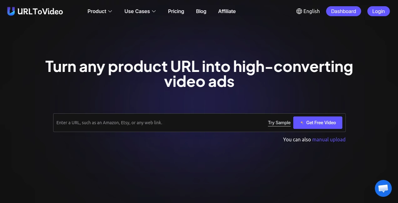 Screenshot of URL to Video – An AI tool in the ,AI UGC Video Generator ,AI Video Generator ,AI Advertising Assistant ,AI Marketing Plan Generator  category, showcasing its interface and key features.