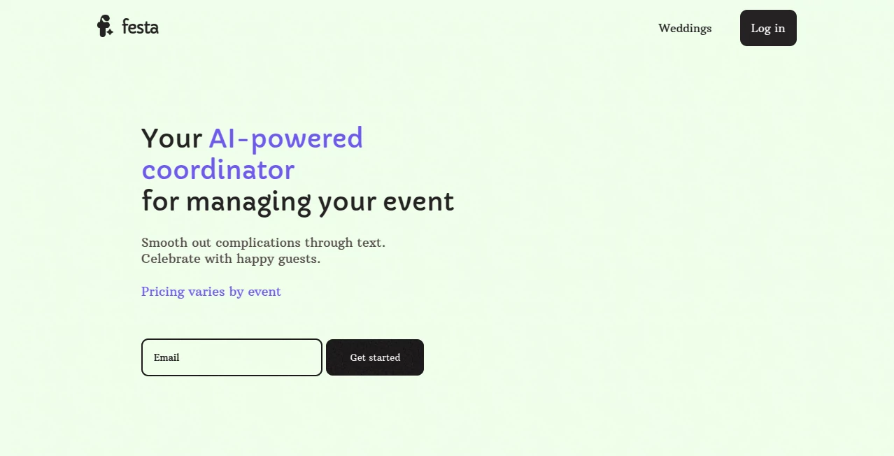 Screenshot of Festa – An AI tool in the ,AI Customer Service Assistant ,AI Chatbot ,AI Productivity Tools ,Other  category, showcasing its interface and key features.