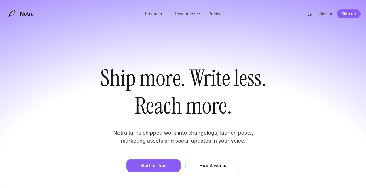 Screenshot of Notra – An AI tool in the ,AI Writing Assistants ,AI Content Generator ,AI Productivity Tools ,AI Workflow Management  category, showcasing its interface and key features.