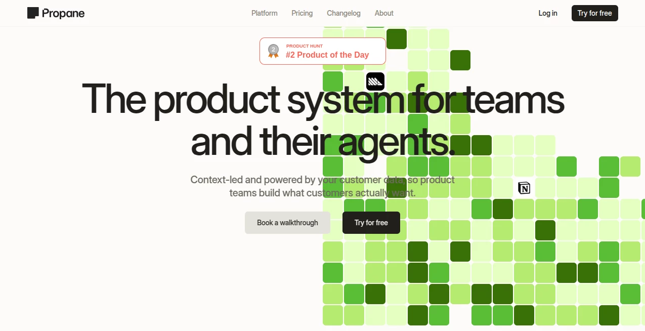 Screenshot of Propane – An AI tool in the ,AI Workflow Management ,AI Project Management ,AI Research Tool ,AI Team Collaboration  category, showcasing its interface and key features.