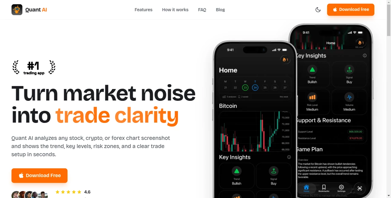 Screenshot of Quant AI – An AI tool in the ,AI Photo & Image Generator ,AI E-commerce Assistant ,AI Photography ,AI Image to Image  category, showcasing its interface and key features.