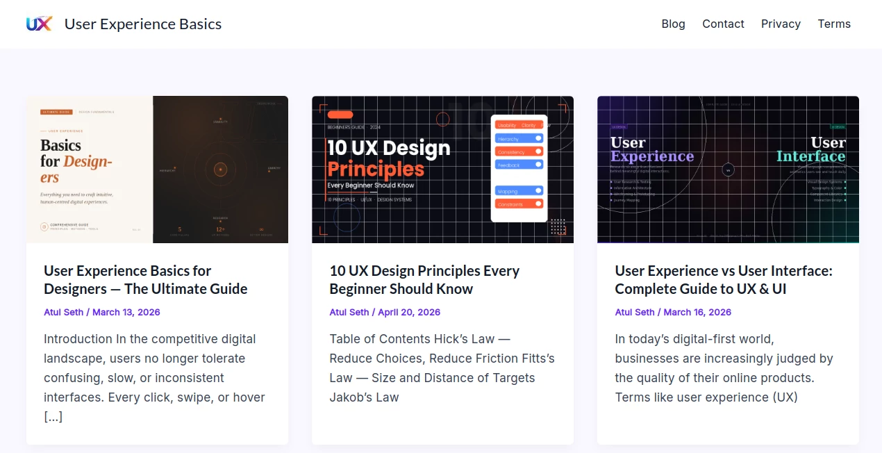 Screenshot of User Experience Basics – An AI tool in the ,AI Tutorial ,AI Design Assistant ,AI Education Assistant ,AI Knowledge Base  category, showcasing its interface and key features.
