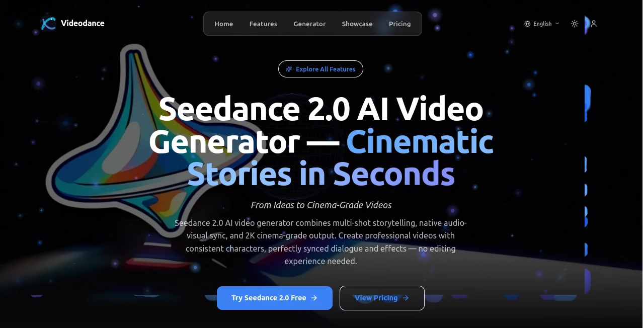 Screenshot of videodance – An AI tool in the ,AI Animated Video ,AI Image to Video ,AI Video Generator ,AI Fun Tools  category, showcasing its interface and key features.