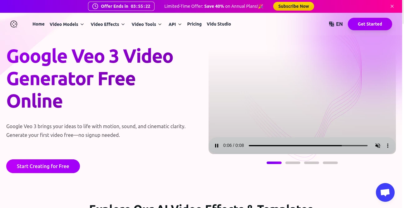 Screenshot of VideoMaker – An AI tool in the ,AI Animated Video ,AI Video Editor ,AI Video Generator ,AI Text to Video  category, showcasing its interface and key features.