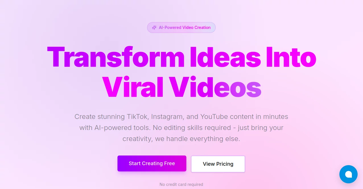 Screenshot of VidiOne – An AI tool in the ,AI Video Editor ,AI Video Generator ,AI Short Clips Generator ,AI Text to Video  category, showcasing its interface and key features.