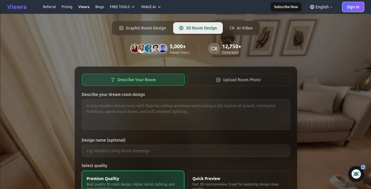Screenshot of Viewra – An AI tool in the ,AI Image to Video ,AI Video Generator ,AI Video Editor ,AI UGC Video Generator  category, showcasing its interface and key features.