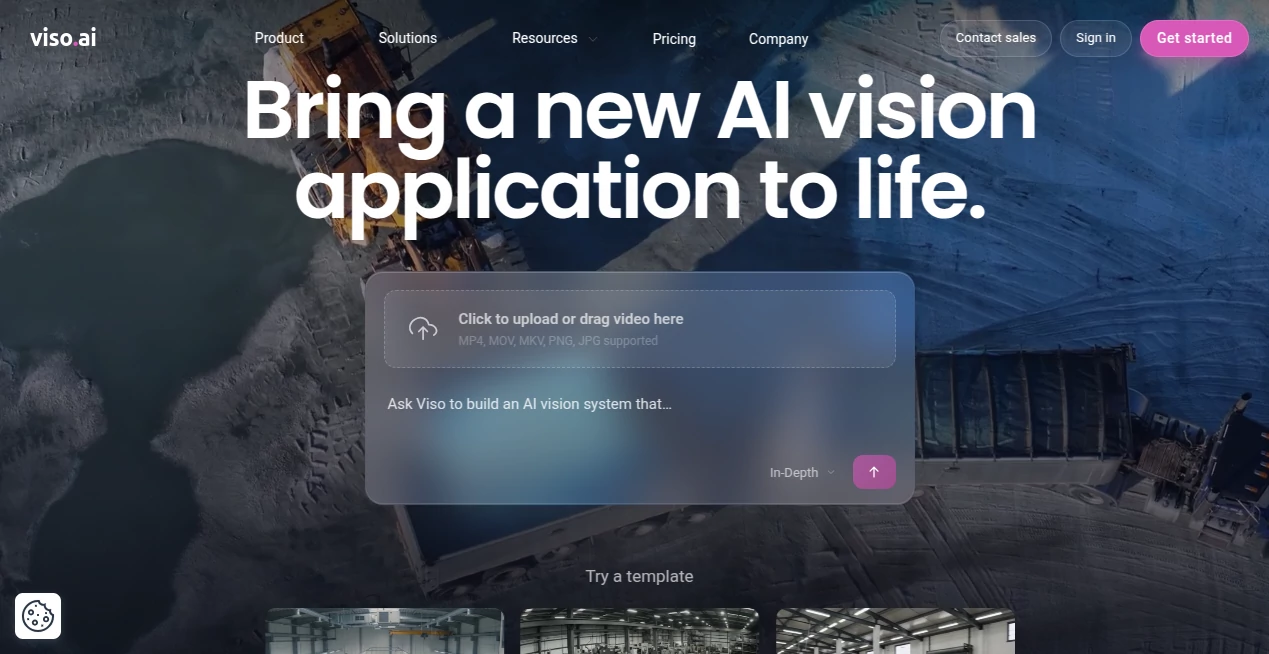 Screenshot of Viso Suite – An AI tool in the ,AI Data Mining ,AI Image Recognition ,AI Developer Tools ,AI Monitor & Report Builder  category, showcasing its interface and key features.