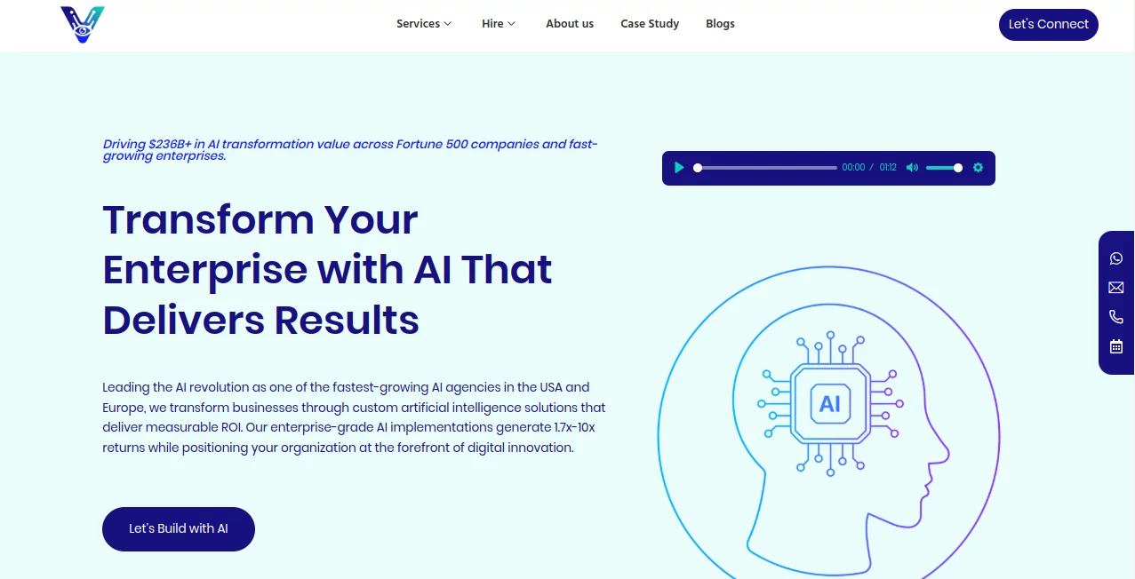 Screenshot of Viston AI – An AI tool in the ,Code & IT ,AI Chatbot  category, showcasing its interface and key features.