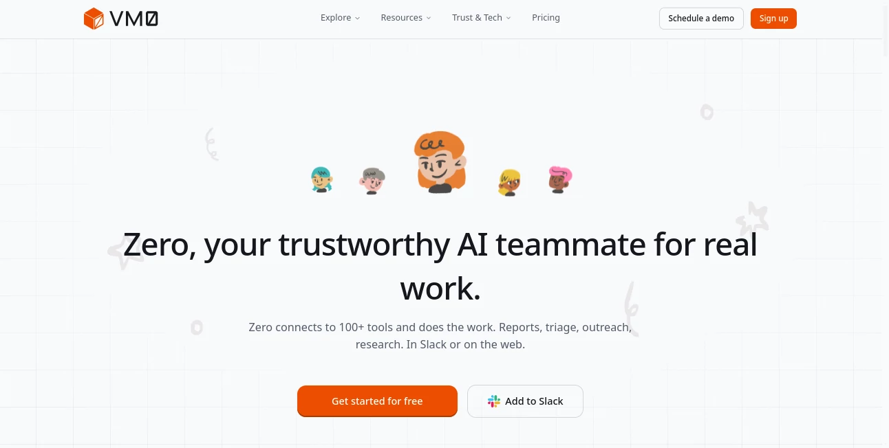 Screenshot of VM0 – An AI tool in the ,AI Productivity Tools ,AI Task Management ,AI Team Collaboration ,AI Workflow Management  category, showcasing its interface and key features.