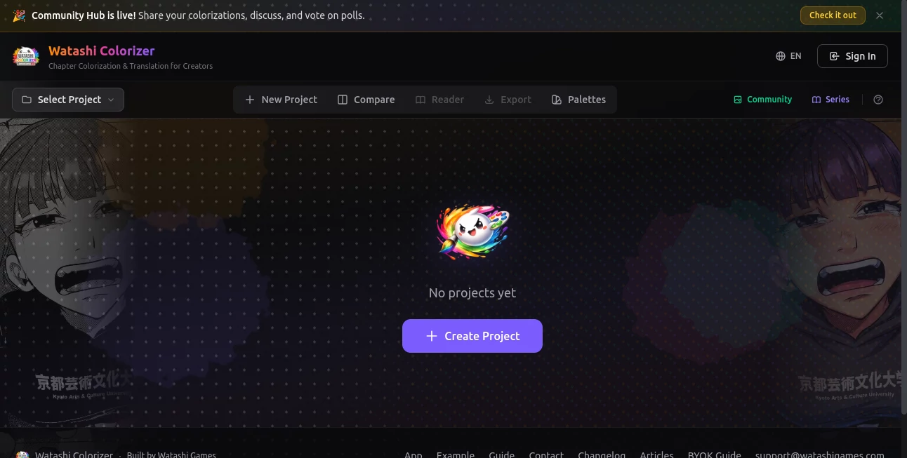 Screenshot of Watashi Colorizer – An AI tool in the ,AI Photo Restoration ,AI Photography ,AI Colorize ,Image  category, showcasing its interface and key features.