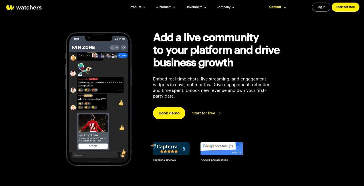 Screenshot of Watchers – An AI tool in the ,AI API Design ,AI Customer Service Assistant ,AI Chatbot ,AI Team Collaboration  category, showcasing its interface and key features.