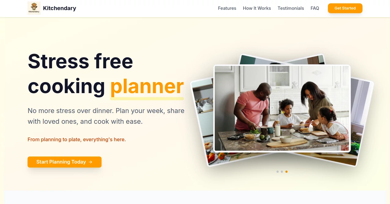Screenshot of Kitchendary – An AI tool in the ,AI Recipe Assistant ,AI Life Assistant ,AI Fun Tools ,AI Cooking Assistant  category, showcasing its interface and key features.
