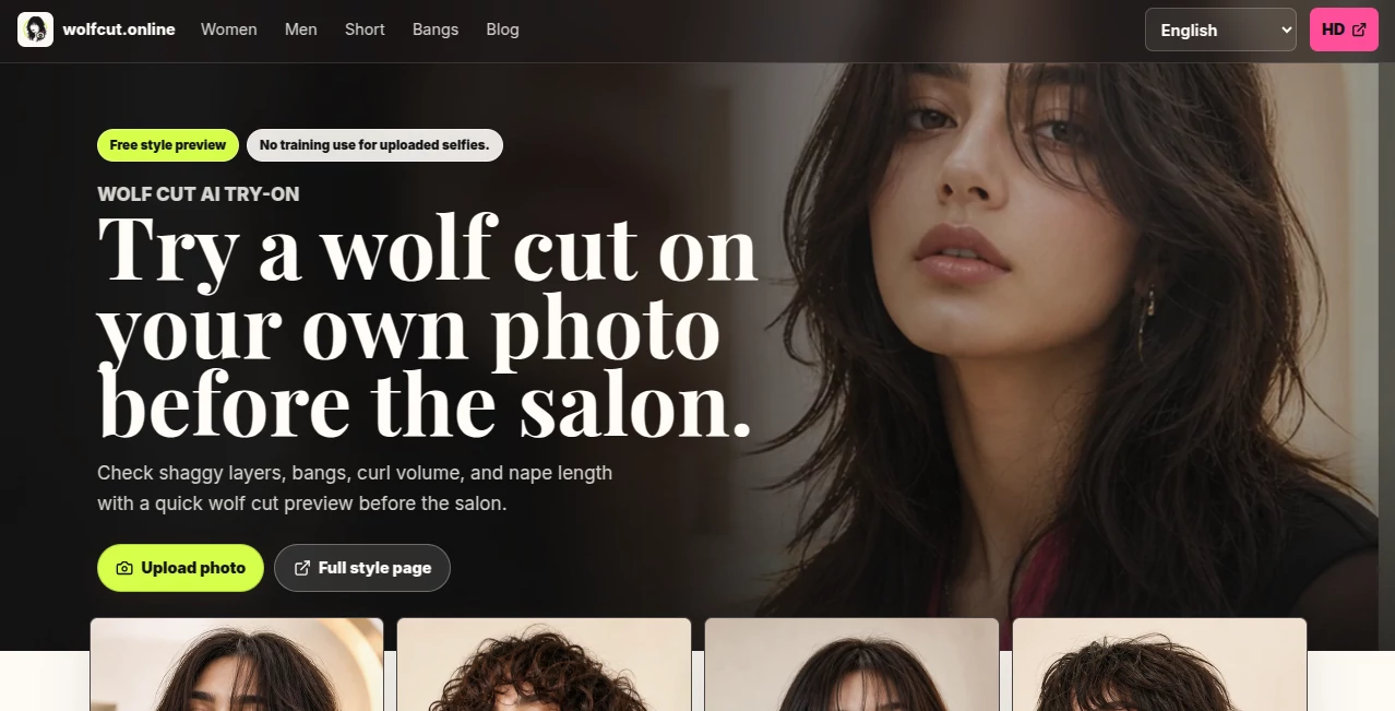 Screenshot of Wolfcut Online – An AI tool in the ,AI Fun Tools ,Photo & Image Editor ,AI Design Generator ,AI Image to Image  category, showcasing its interface and key features.