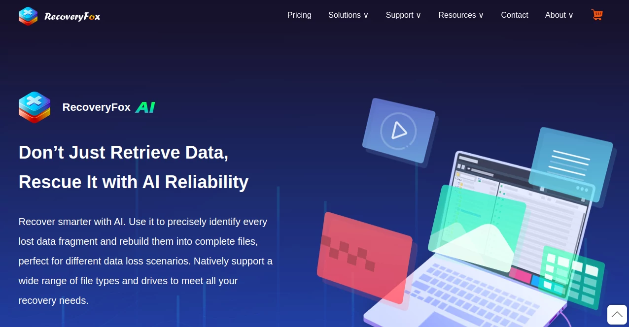 Screenshot of RecoveryFox AI – An AI tool in the ,AI Data Mining  category, showcasing its interface and key features.