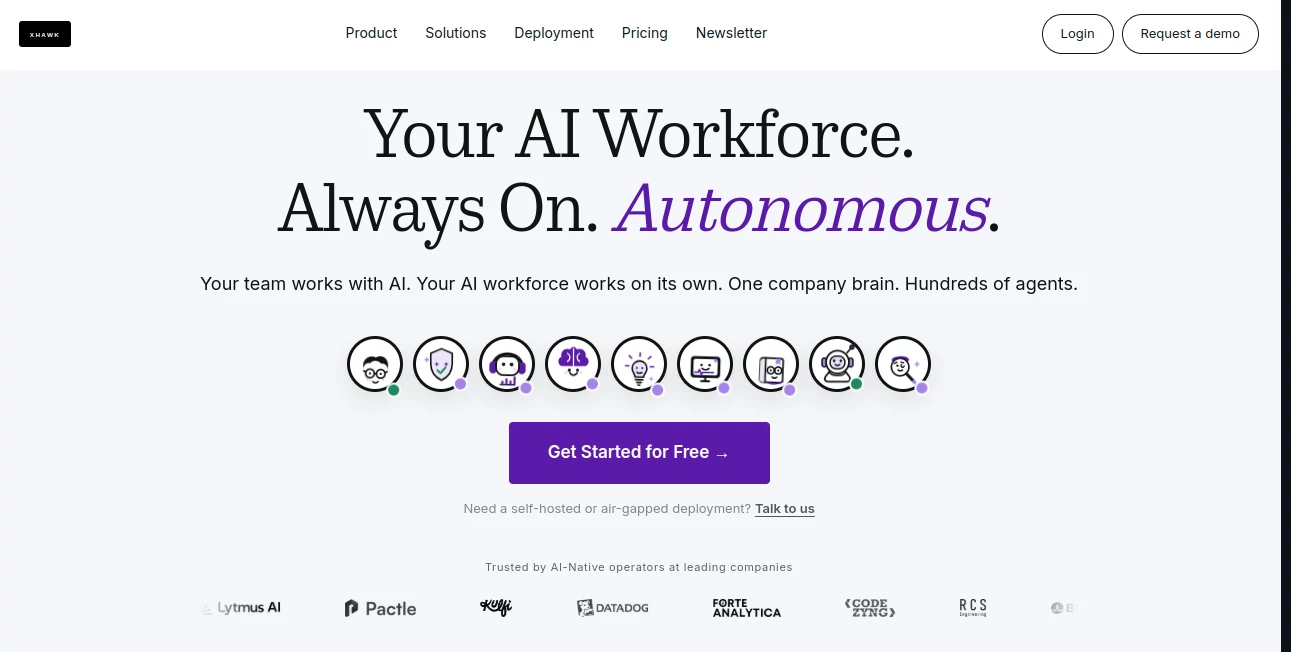Screenshot of XHawk – An AI tool in the ,AI Data Mining ,AI Project Management ,AI Code Assistant ,AI Developer Tools  category, showcasing its interface and key features.