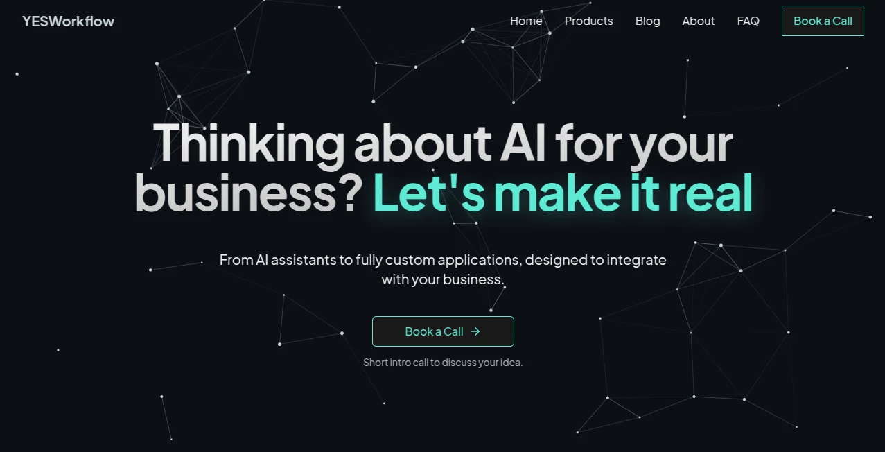 Screenshot of Yes Workflow – An AI tool in the ,AI Lead Generation ,AI Sales Assistant ,AI Workflow Management ,AI Voice Assistants  category, showcasing its interface and key features.