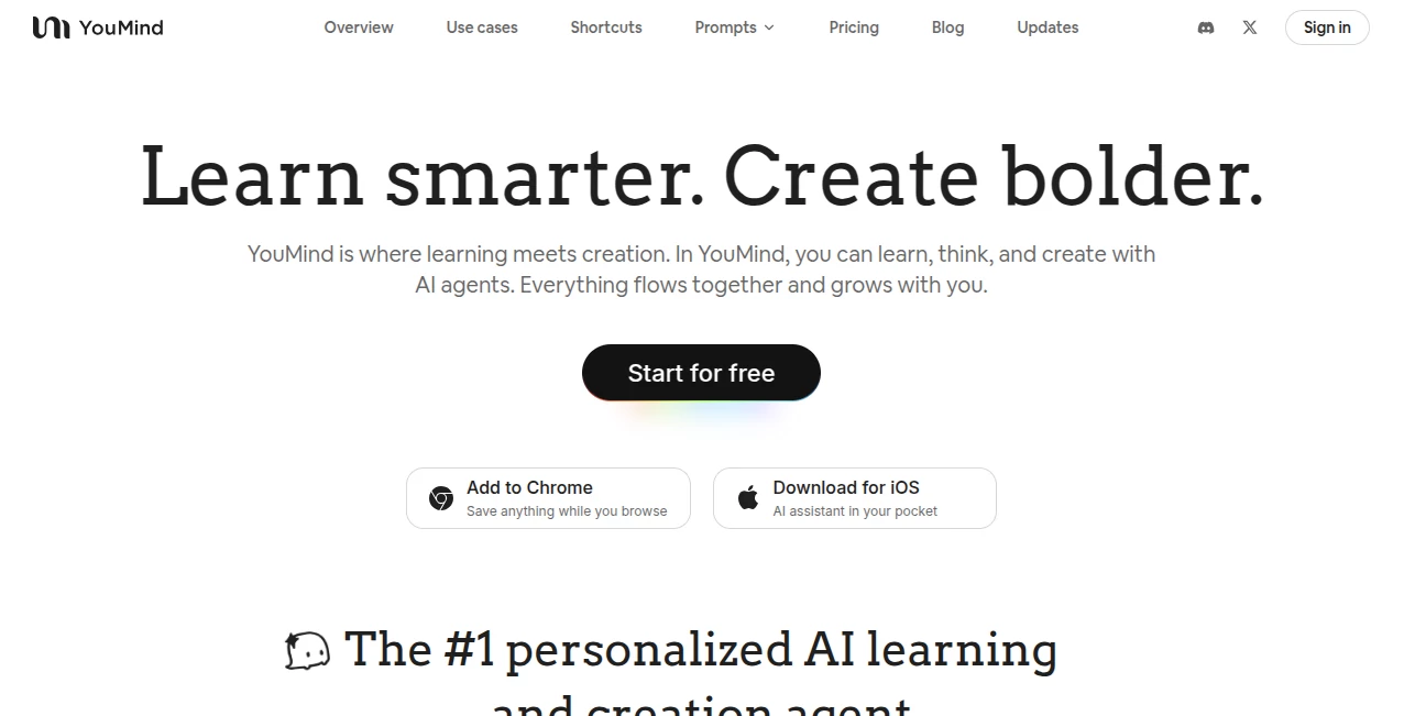 Screenshot of YouMind – An AI tool in the ,AI Life Assistant ,AI Knowledge Management ,AI Productivity Tools ,AI Notes Assistant  category, showcasing its interface and key features.
