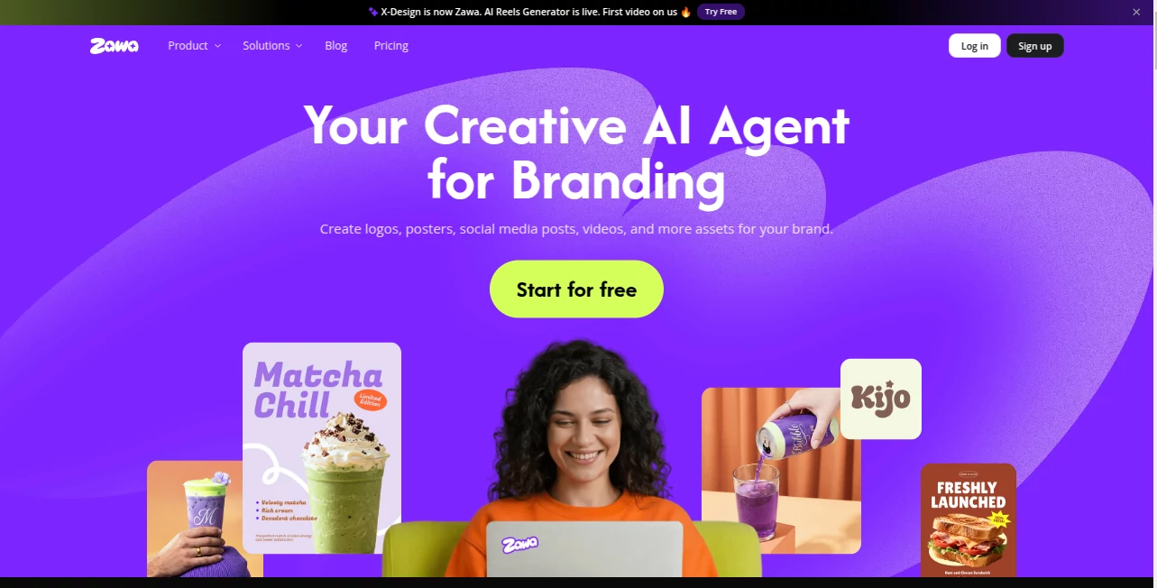 Screenshot of Zawa – An AI tool in the ,AI Design Generator ,AI Graphic Design ,AI Design Assistant ,AI Website Designer  category, showcasing its interface and key features.