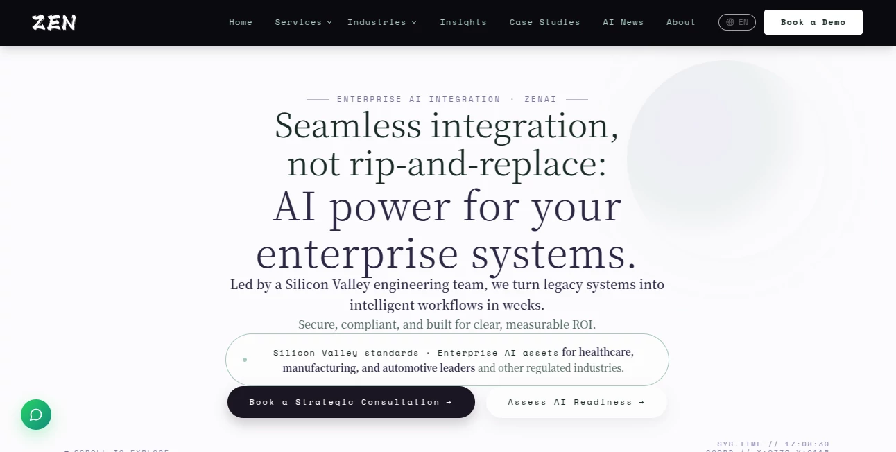 Screenshot of ZenAI – An AI tool in the ,AI Workflow Management ,AI Documents Assistant ,AI Developer Tools ,AI Voice Assistants  category, showcasing its interface and key features.