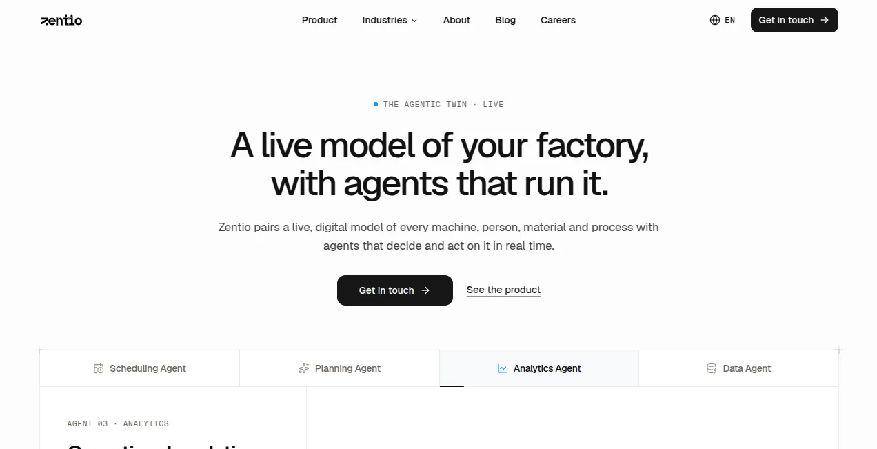 Screenshot of Zentio – An AI tool in the ,AI Research Tool ,AI Business Ideas Generator ,AI Analytics Assistant ,AI Workflow Management  category, showcasing its interface and key features.